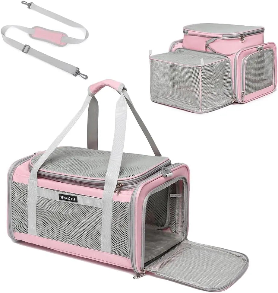 XMSJ Airline Approved Pet Carrier Backpack for Cats and Dogs