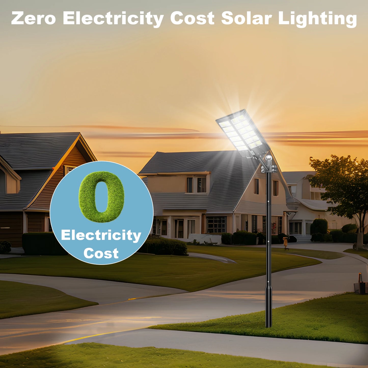 6000 Watt Waterproof Solar Street Light With Motion Sensor