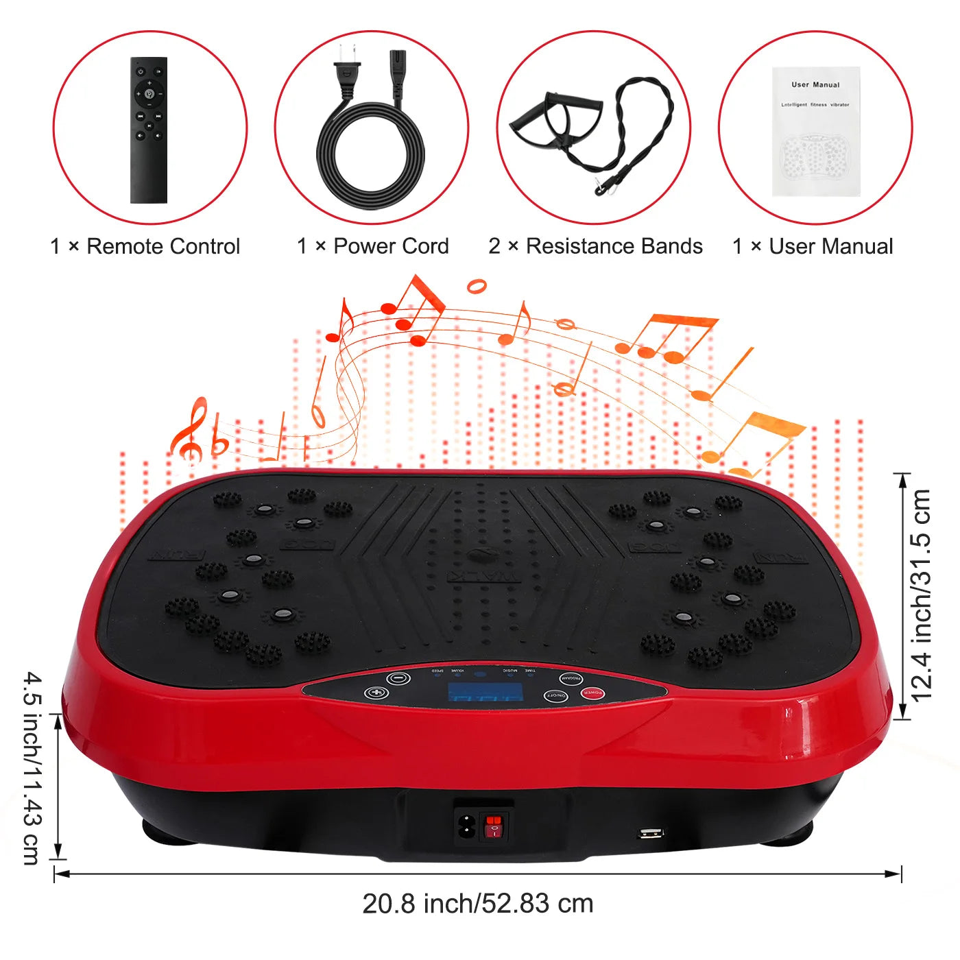 Vibration Plate Exercise Machine Portable Full Body Workout