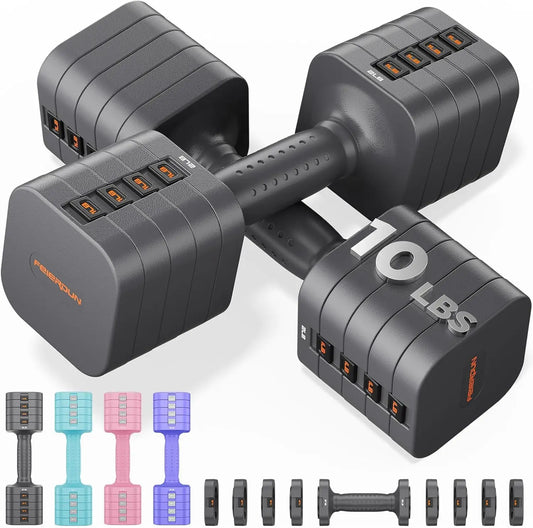 FED Fitness 5 In 1 Adjustable Dumbbells Set For Home Gym