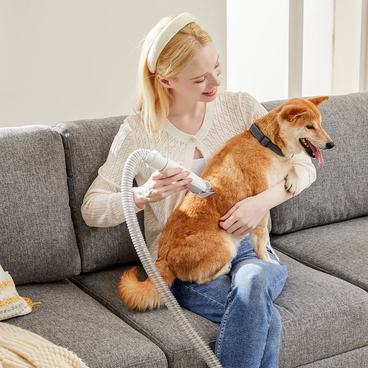 JHK 2.5L Professional Pet Grooming Vacuum Kit With Cordless Clippers