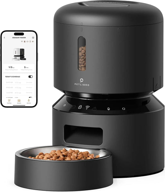 Automatic Pet Feeder With WiFi Timed Dispenser For Pets