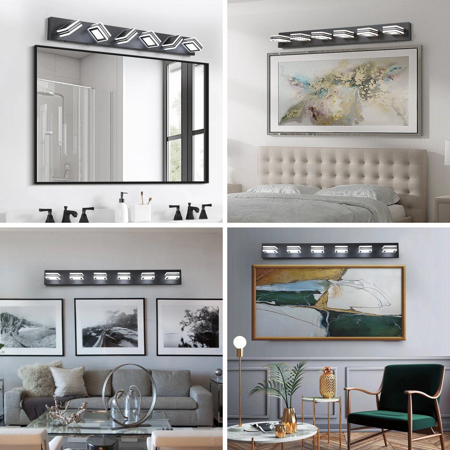 ARLGSITE Modern LED Vanity Light 5 CCT Dimmable Wall Fixture