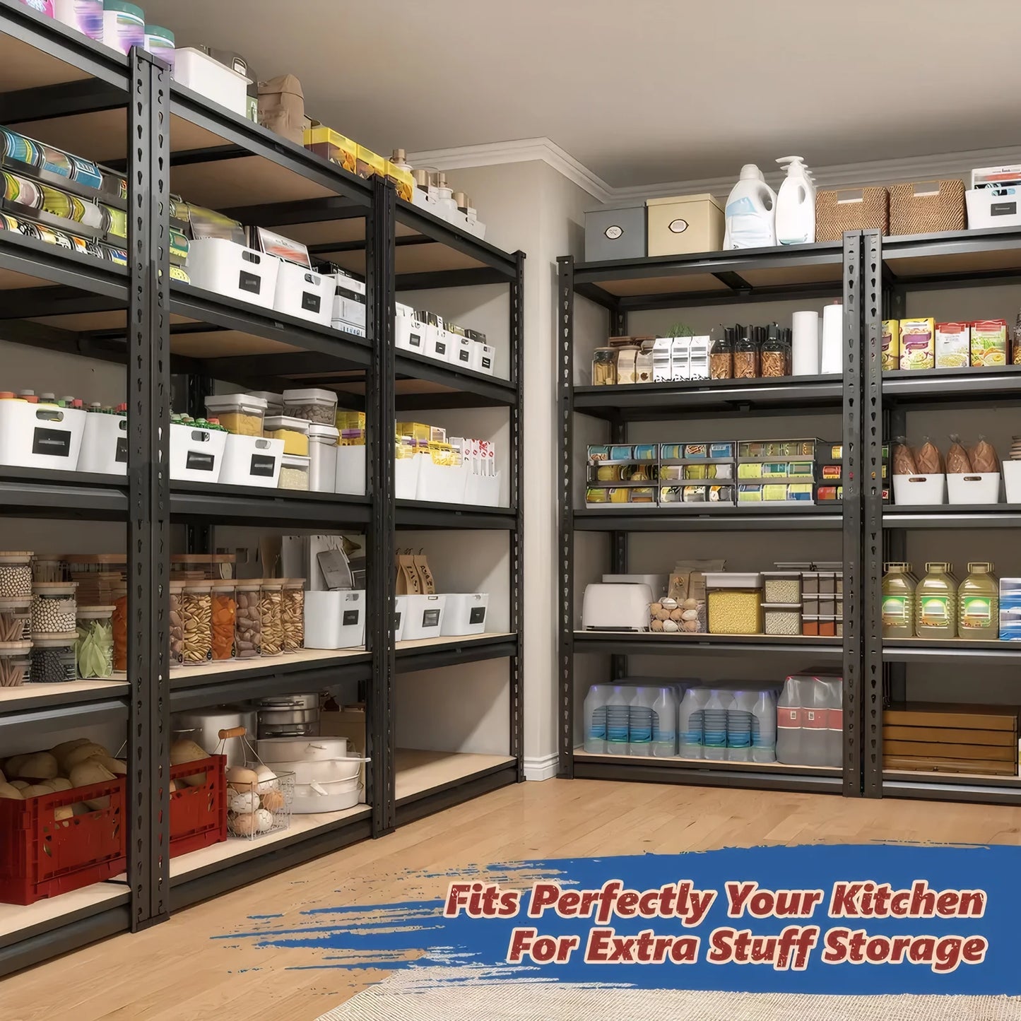 Heavy Duty Garage Shelving Unit With 2000 Lbs Capacity