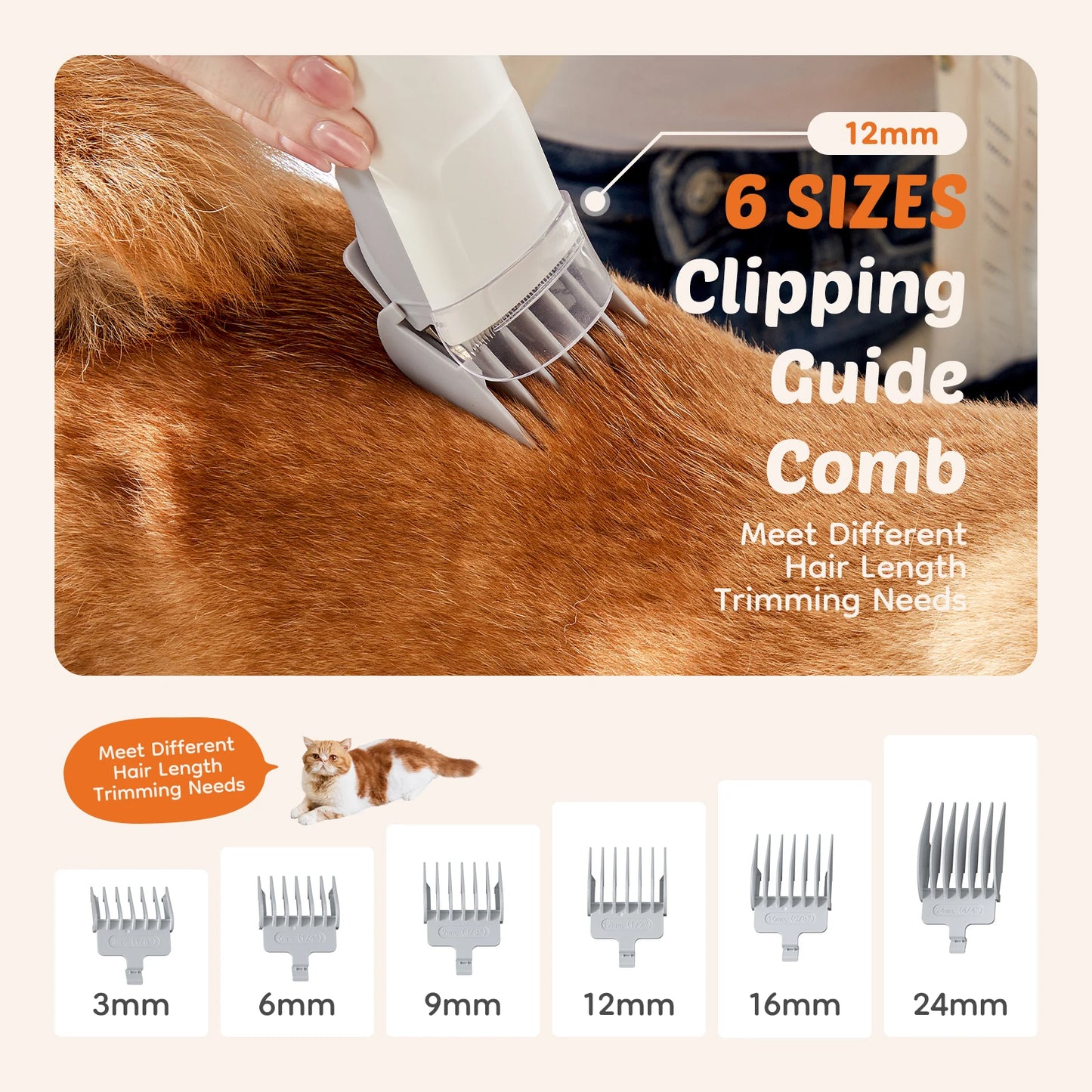 JHK 2.5L Professional Pet Grooming Vacuum Kit With Cordless Clippers