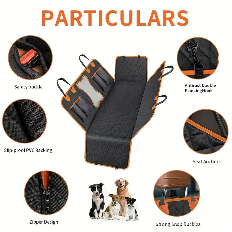 NONECN Pet Dog Car Seat Cover Waterproof Hammock 600D Oxford