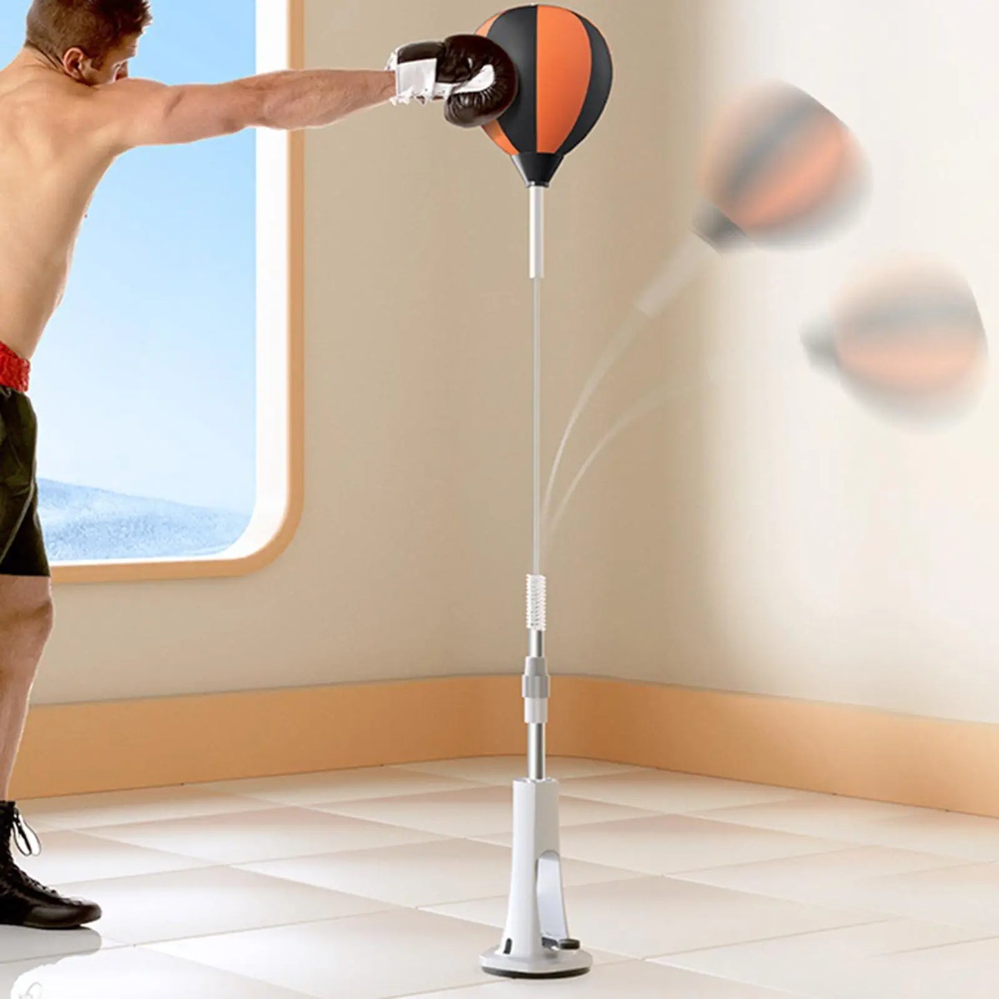 Punching Reflex Ball Set With Height Adjustable Stand For Training