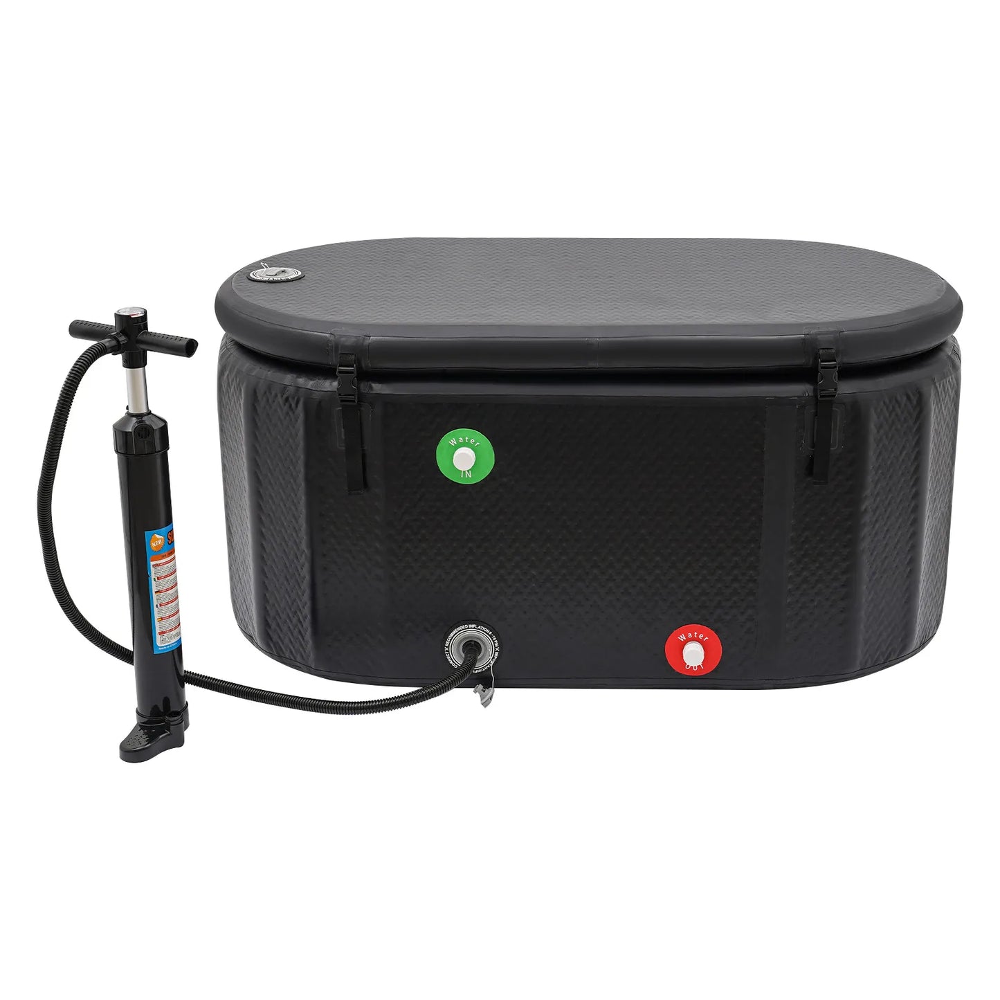 Bymaocar Inflatable Portable Hot And Ice Tub With Cover Heavy Duty PVC Spa Pool