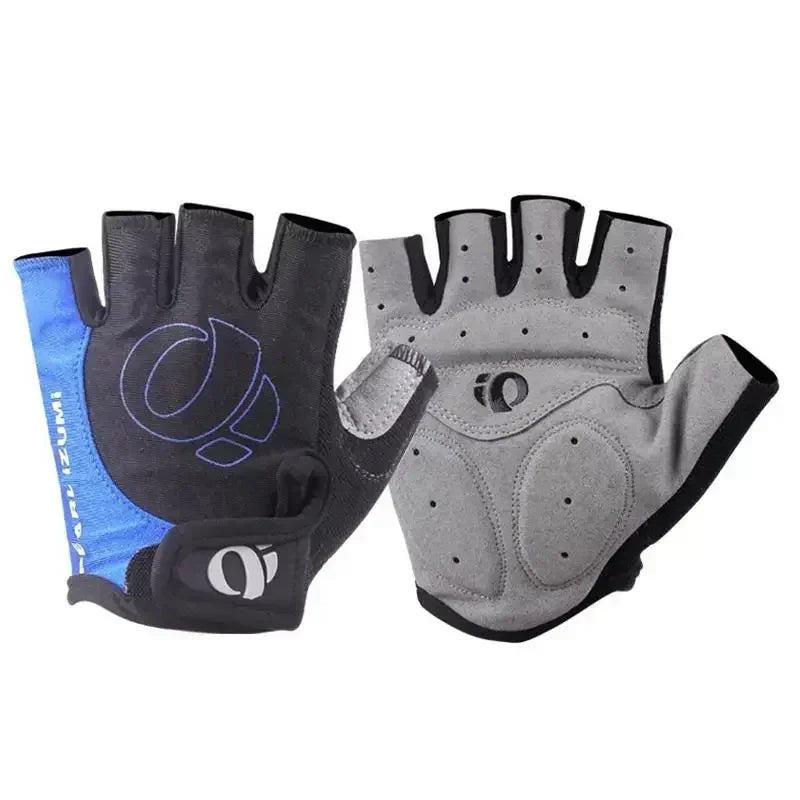 HUBEI Half Finger Gel Cycling Gloves Anti Slip For Men