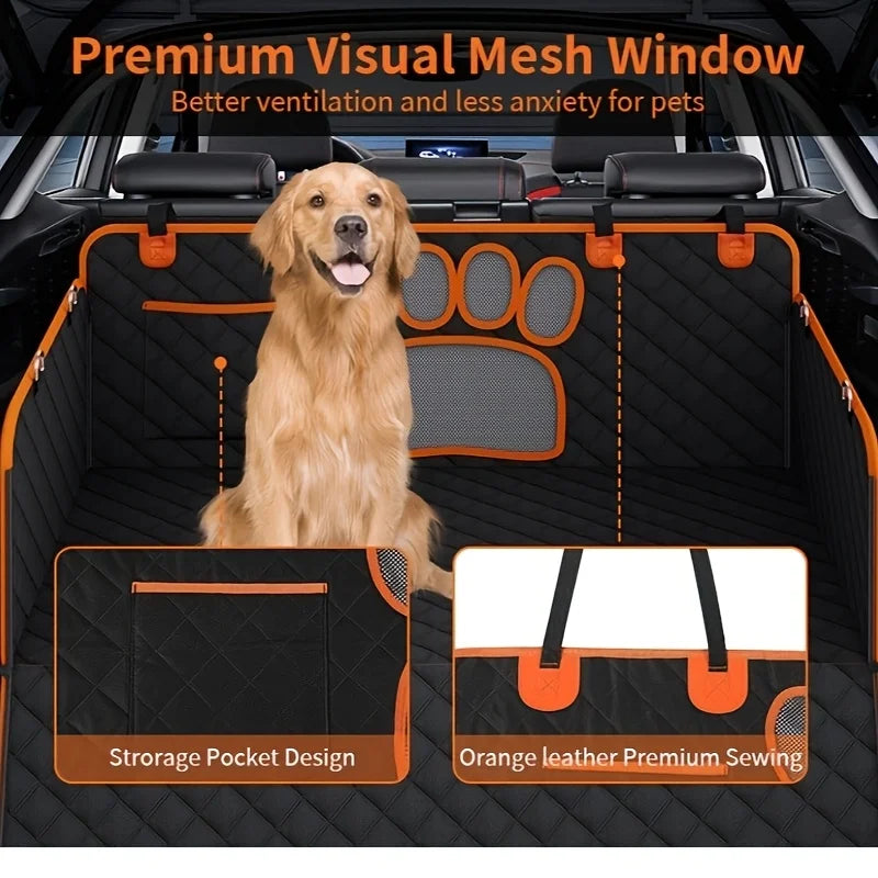 NONECN Dog Hammock Seat Cover For Cars Waterproof Anti Slip