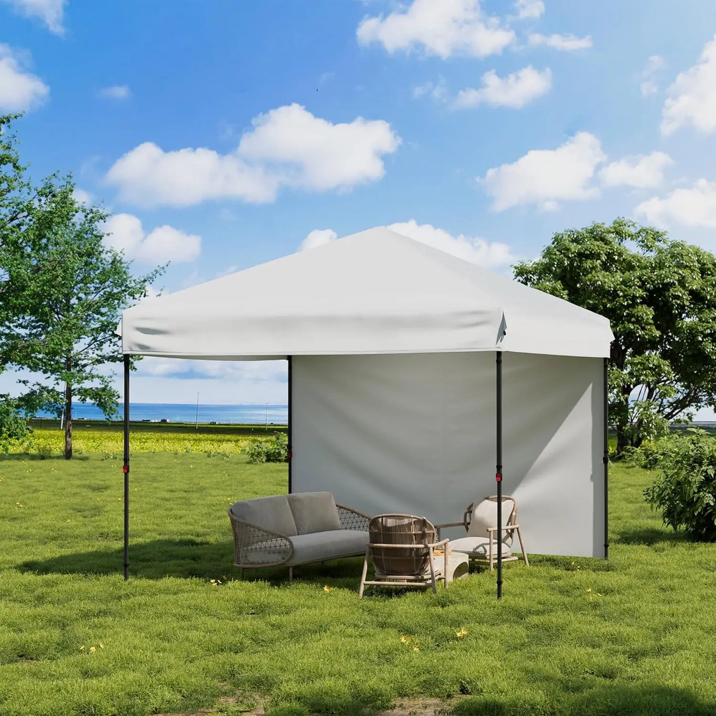 TWISTER Pop Up Canopy Tent With Removable Sidewall UPF 50