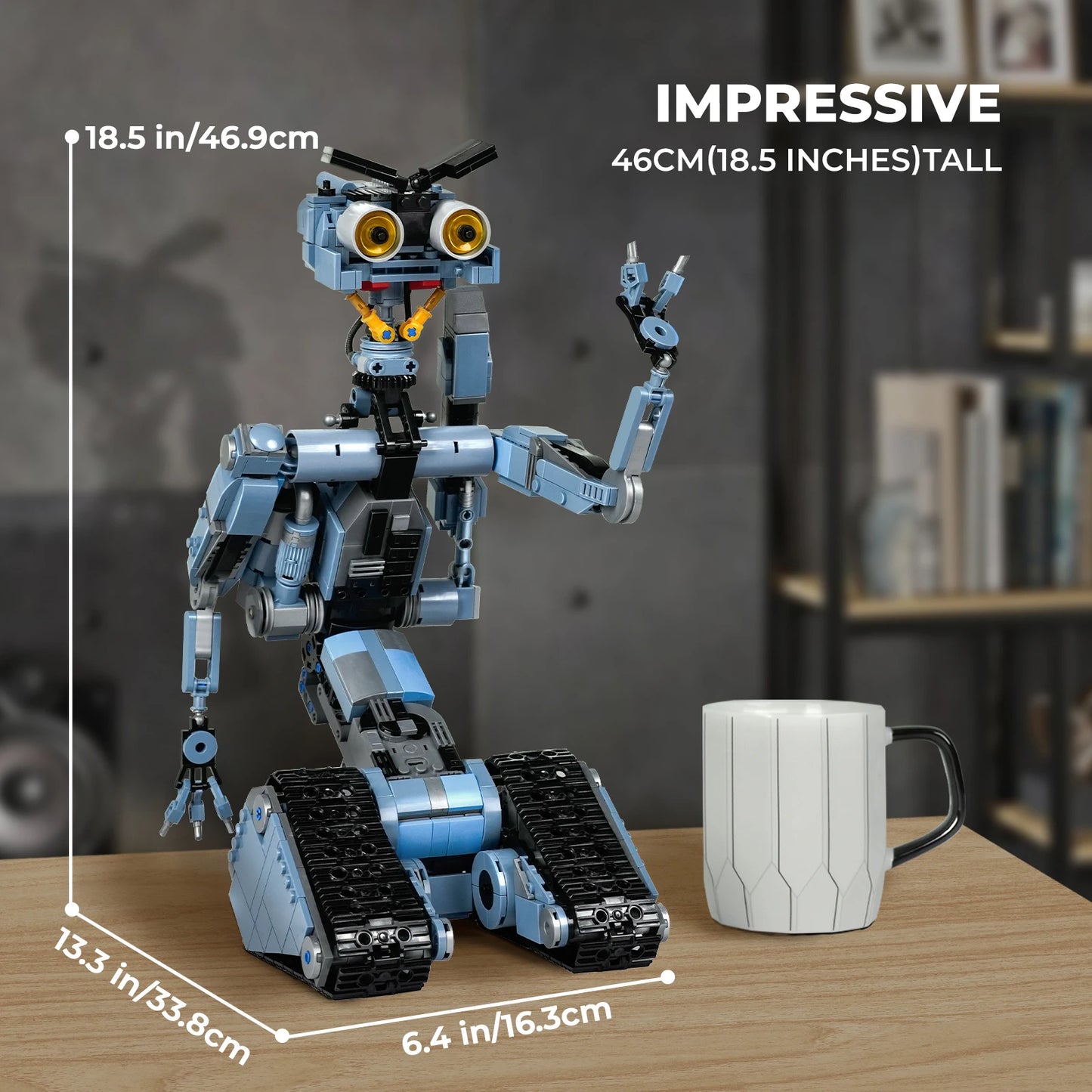 NONECE Johnny 5 Robot Building Blocks Set With Remote Control