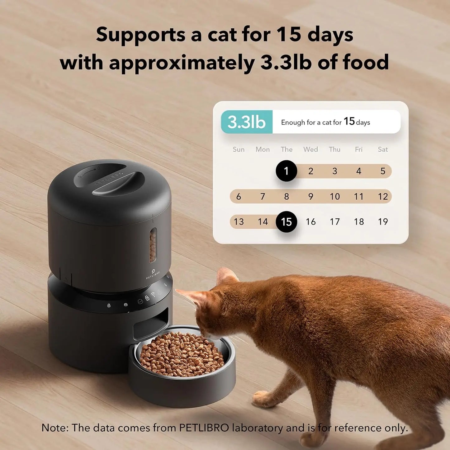 Automatic Pet Feeder With WiFi Timed Dispenser For Pets