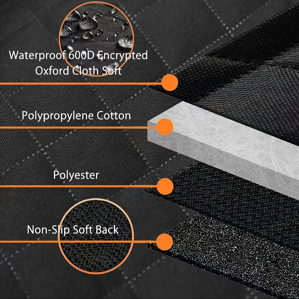 NONECN Pet Dog Car Seat Cover Waterproof Hammock 600D Oxford