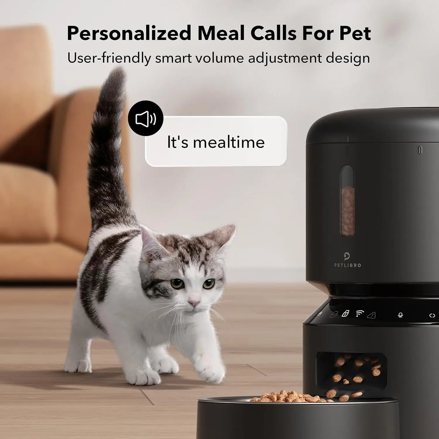 Automatic Pet Feeder With WiFi Timed Dispenser For Pets