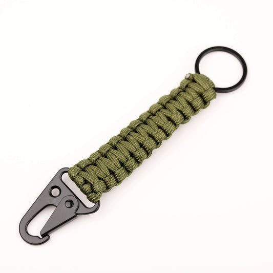 Paracord Keychain With Carabiner And Bottle Opener For Outdoors