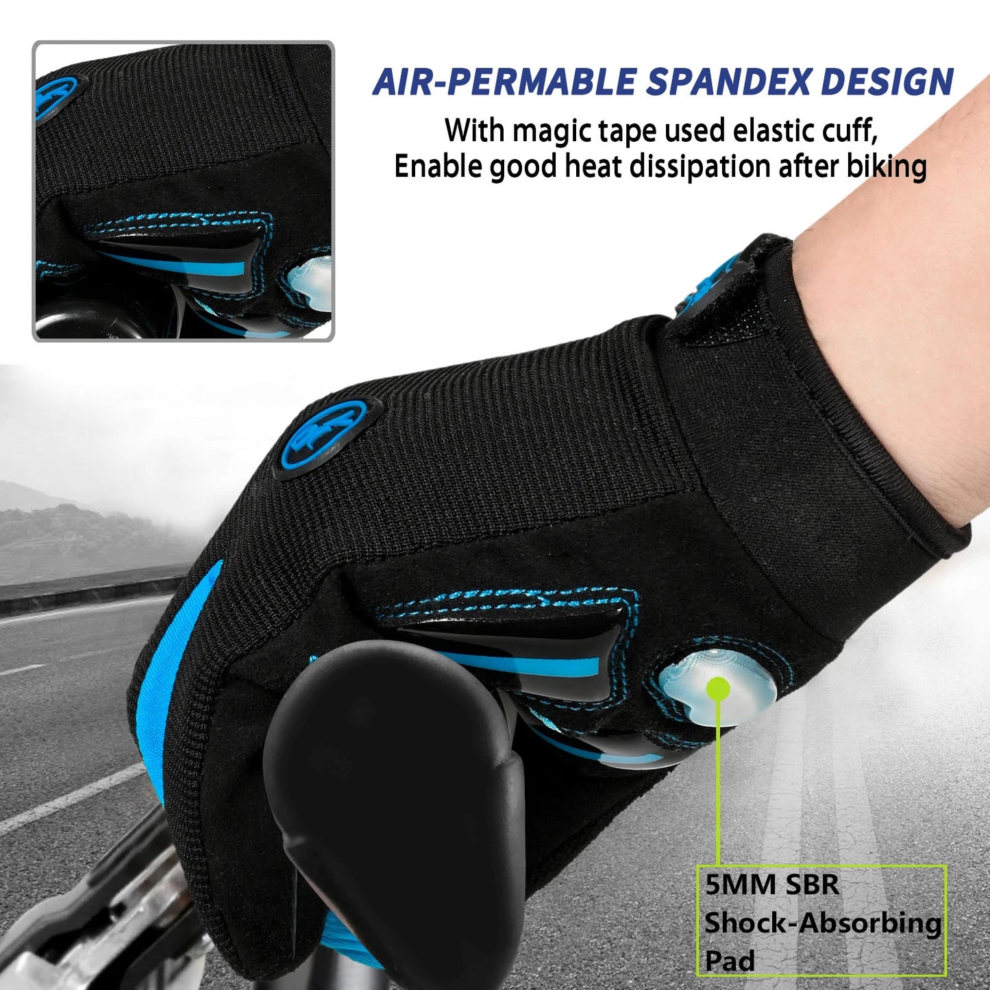 MOREOK Racing Gloves Motocross Breathable Non Slip MTB Cycling