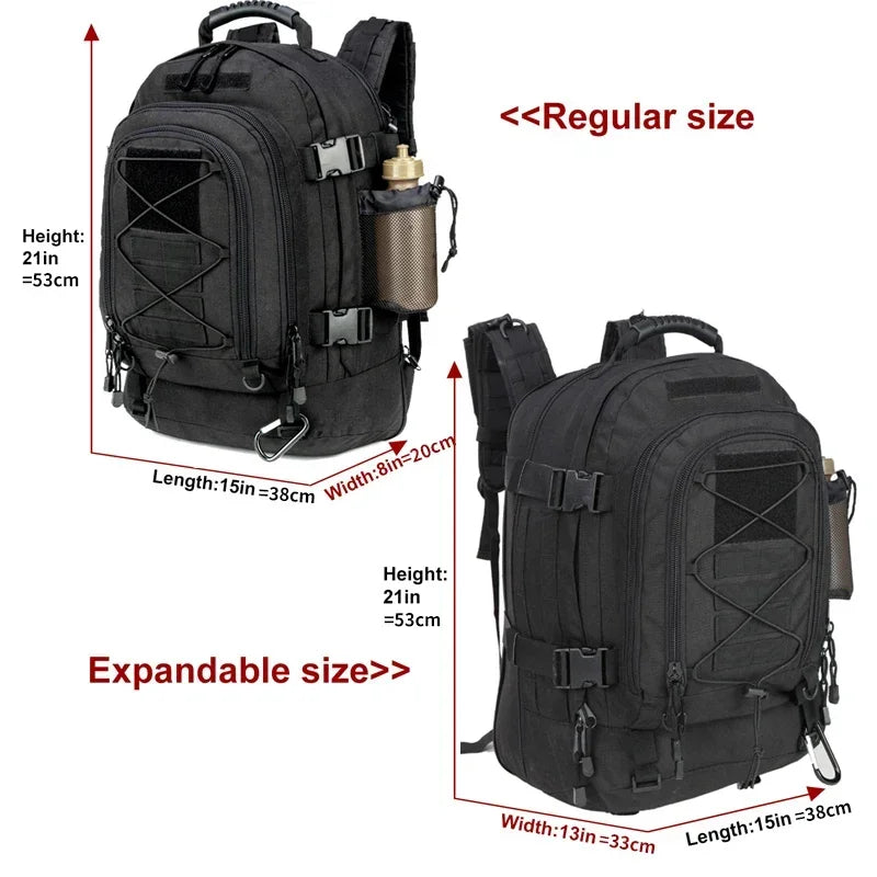 Q Tactical Backpack Unisex Water Resistant Hiking And Travel Laptop