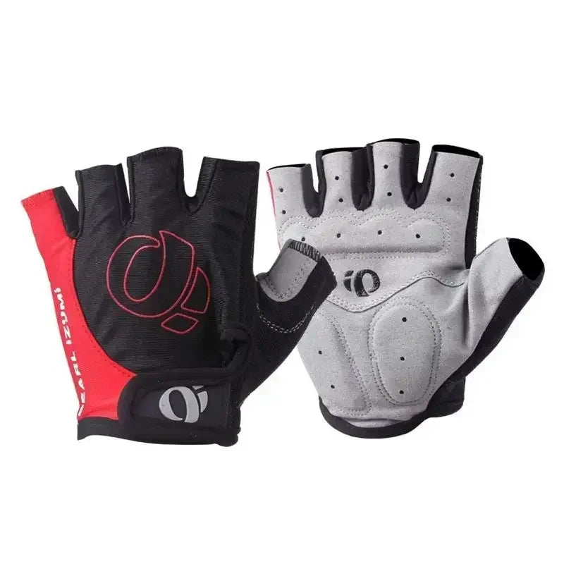HUBEI Half Finger Gel Cycling Gloves Anti Slip For Men
