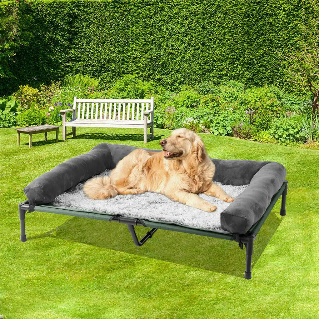 BINGOPAWCN Elevated Pet Bed For Dogs And Cats Indoor Outdoor