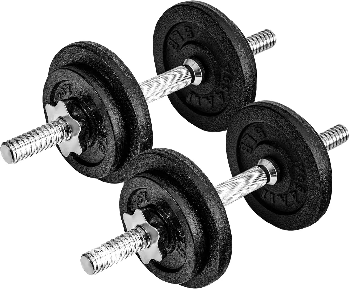 Adjustable Dumbbell 40 To 200 Pounds With Star Lock Collars
