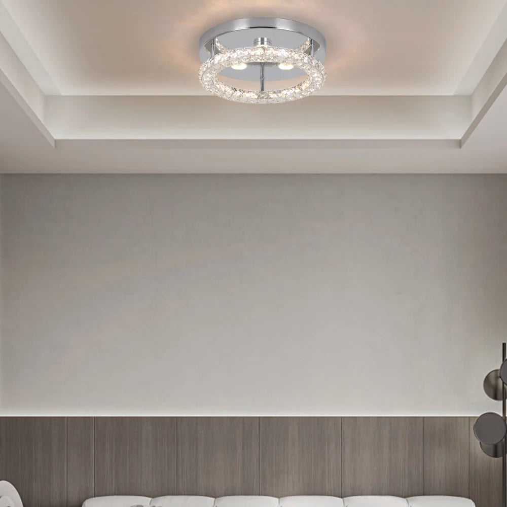 VETRULUS Crystal Chandelier Luxury Pendant Ceiling Lamp For Living Room