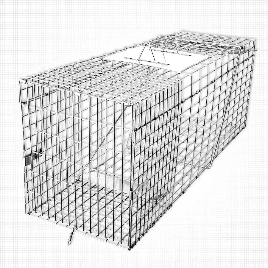 Heavy Duty Folding Live Animal Cage Trap For Raccoons