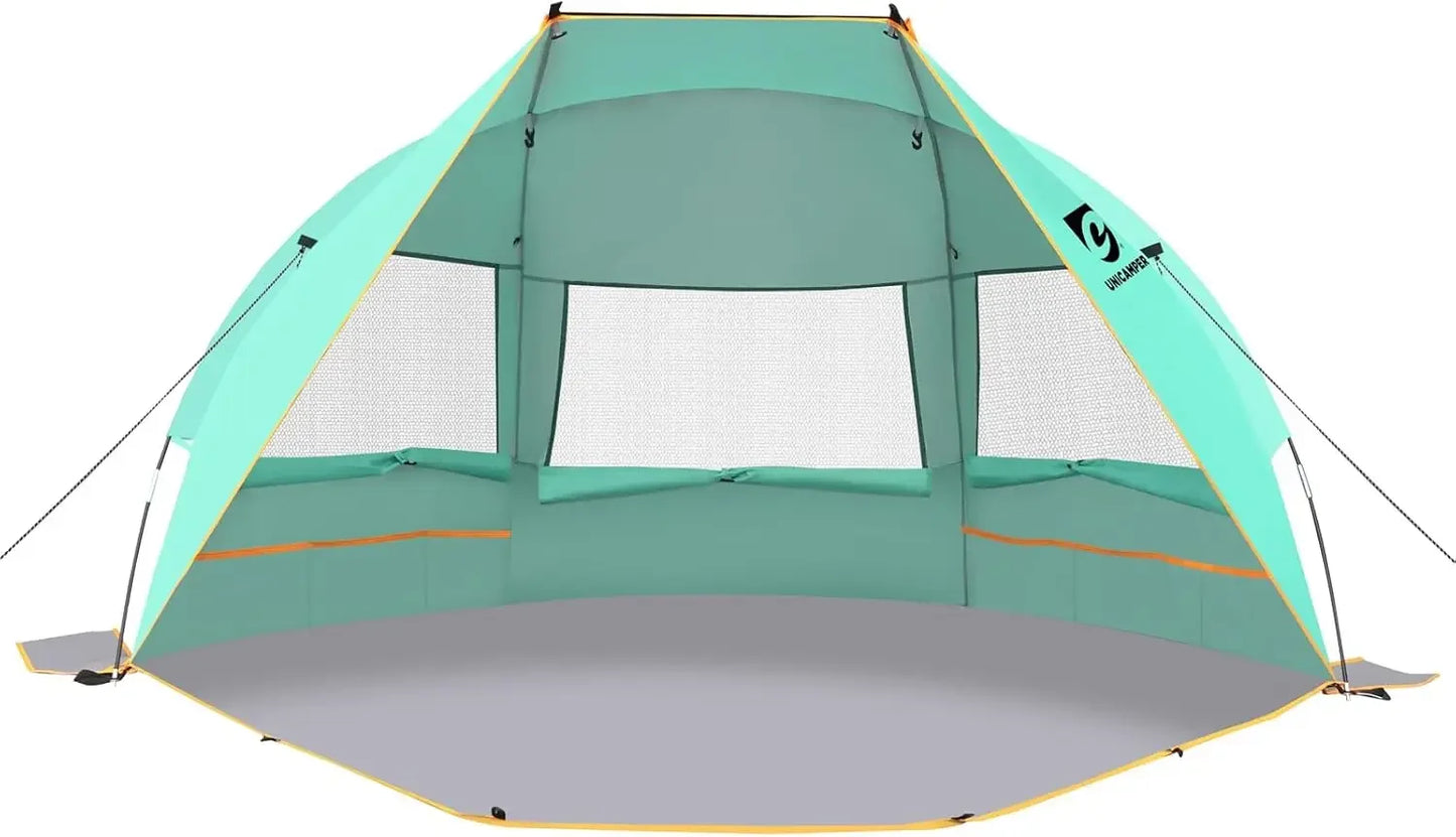 Unp Beach Tent 3 Person Sun Shelter UPF 50 Extended PE Floor
