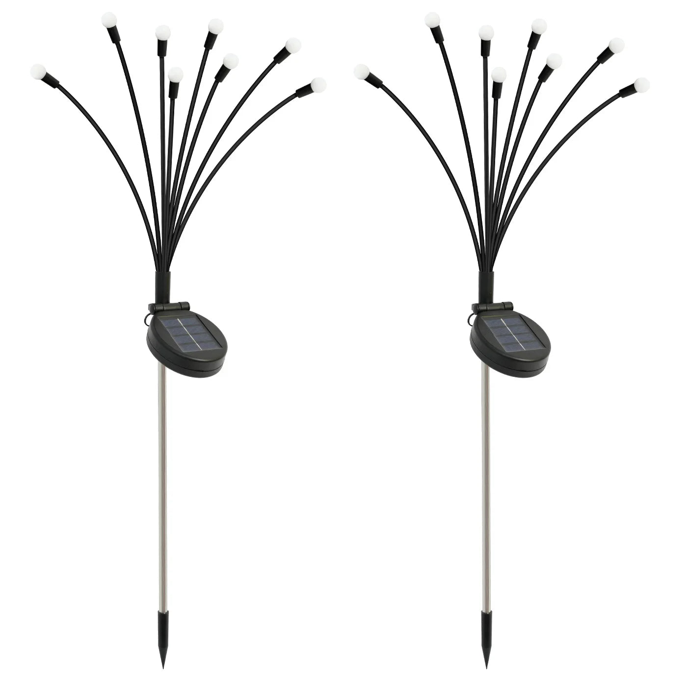 8 Head Solar Firefly Lights Outdoor Garden Pathway Waterproof