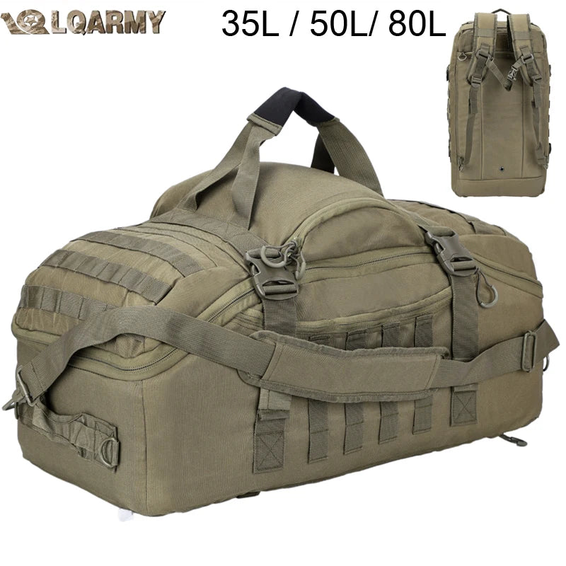LQARMY Molle Outdoor Tactical Backpack For Hiking, Camping, And Travel