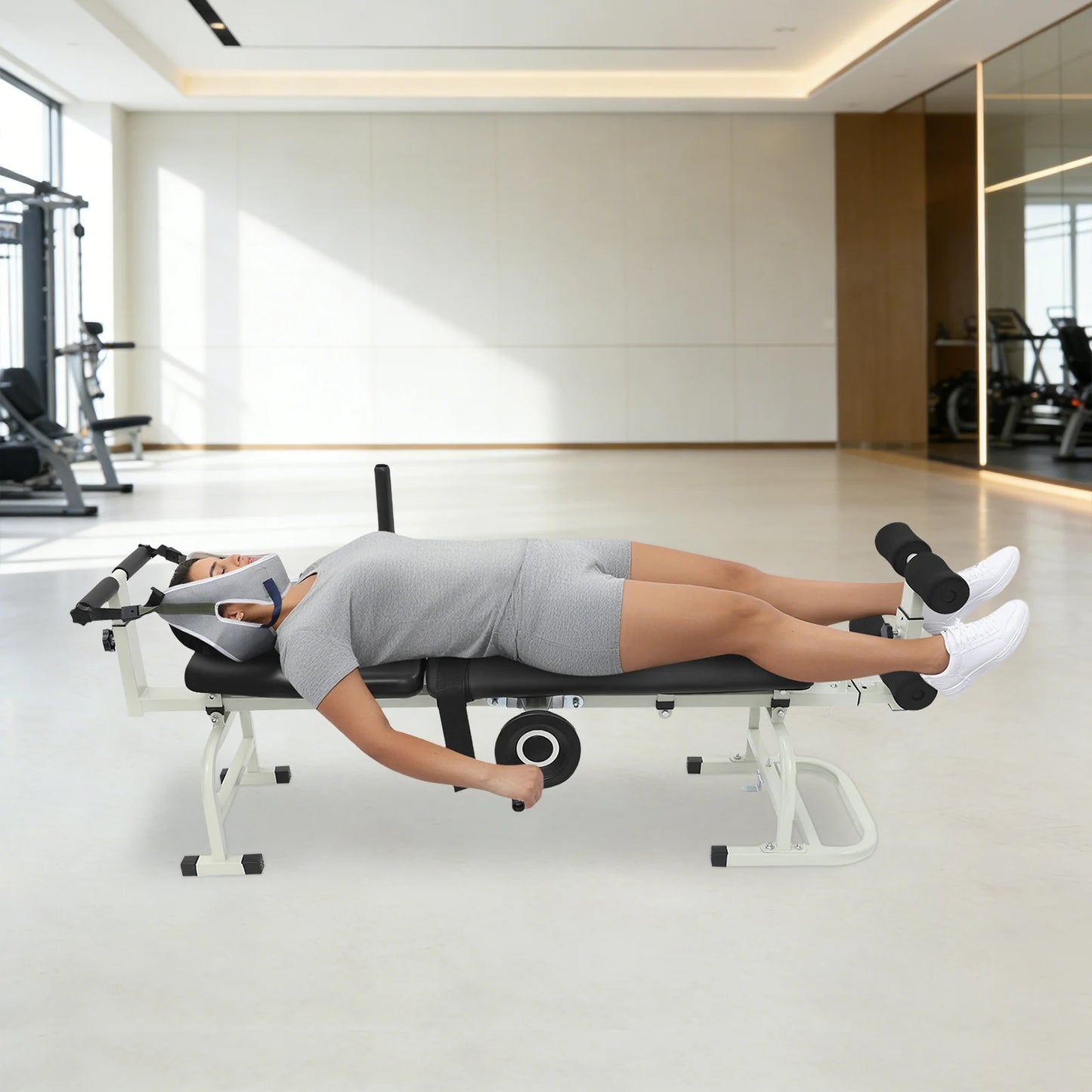 Back Stretch Bench Neck Stretcher for Lumbar Decompression at Home