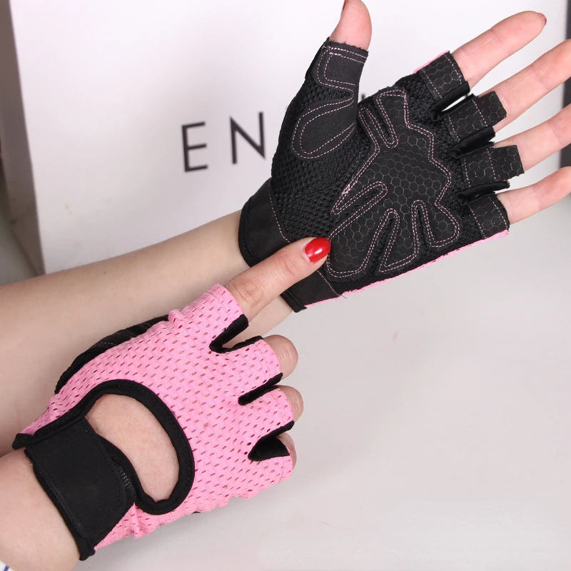 Weight Lifting Gloves Half Finger Breathable Non Slip Gel Pad