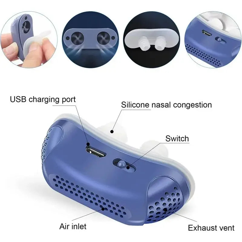 Electric Anti Snoring Device With Adjustable Speed