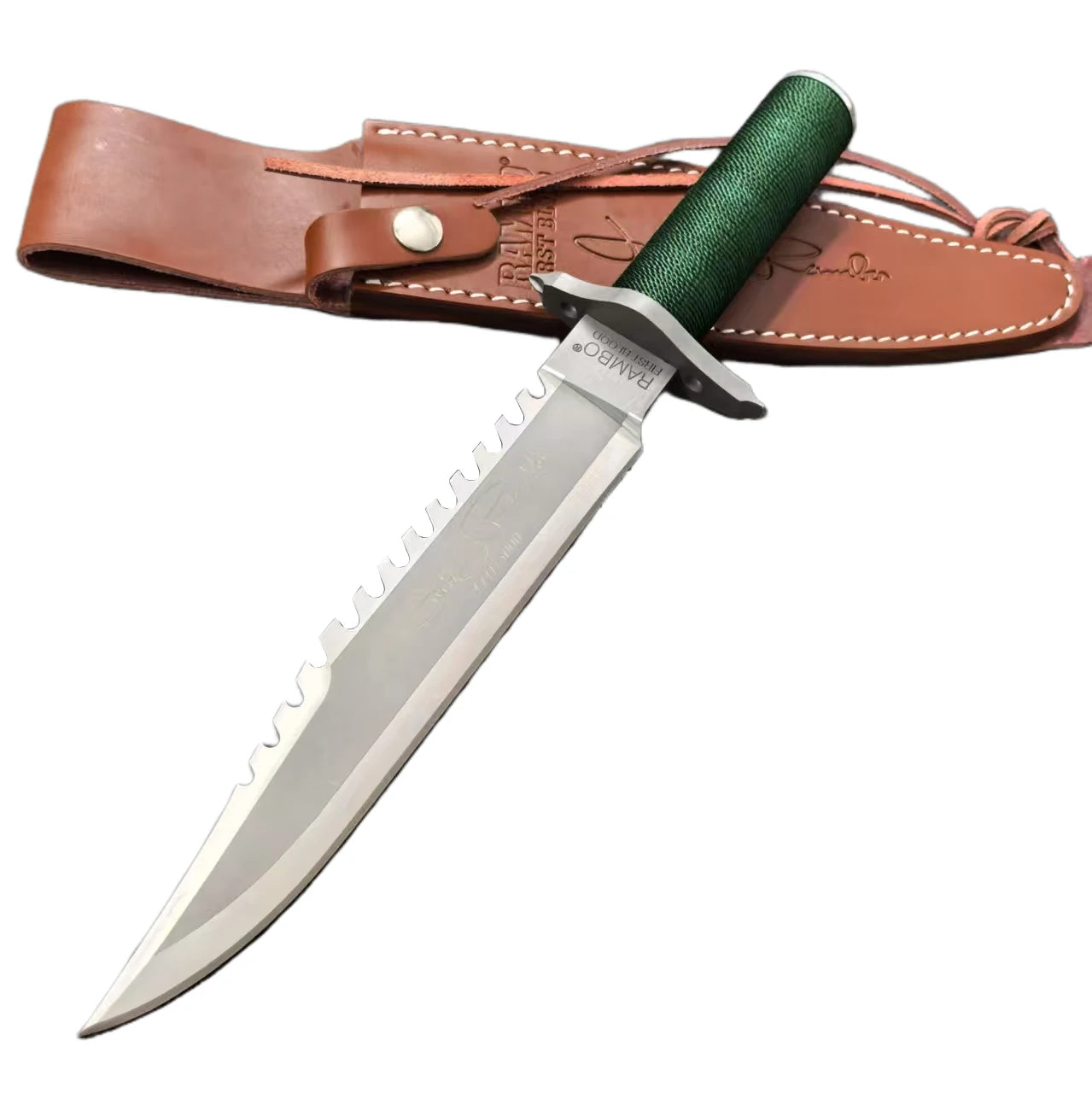Gdekls DIY Supplies Stainless Steel Fixed Blade Outdoor Knife With Sheath