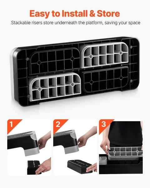 AeroExercise Adjustable Step Platform For Home Cardio Training