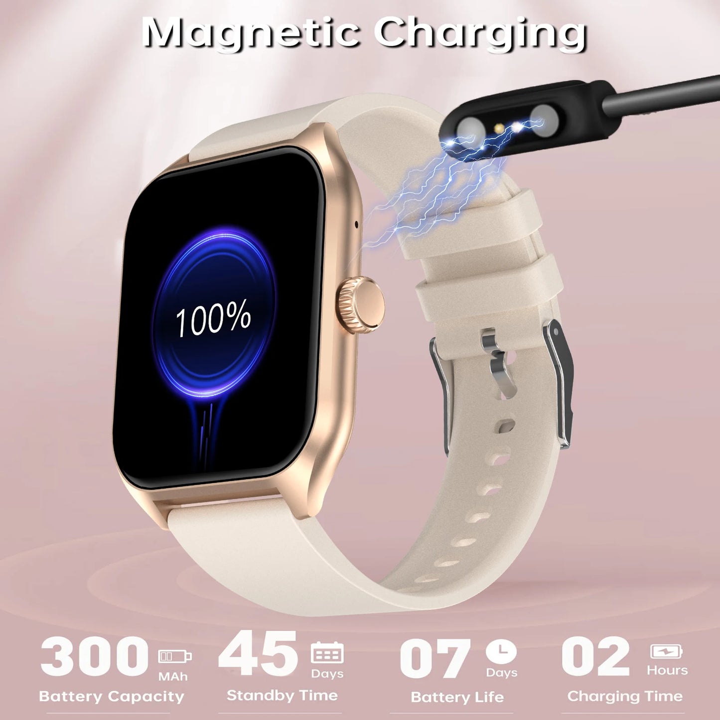 LIVLOVCP AI Voice Assistant Smart Watch For Men Women