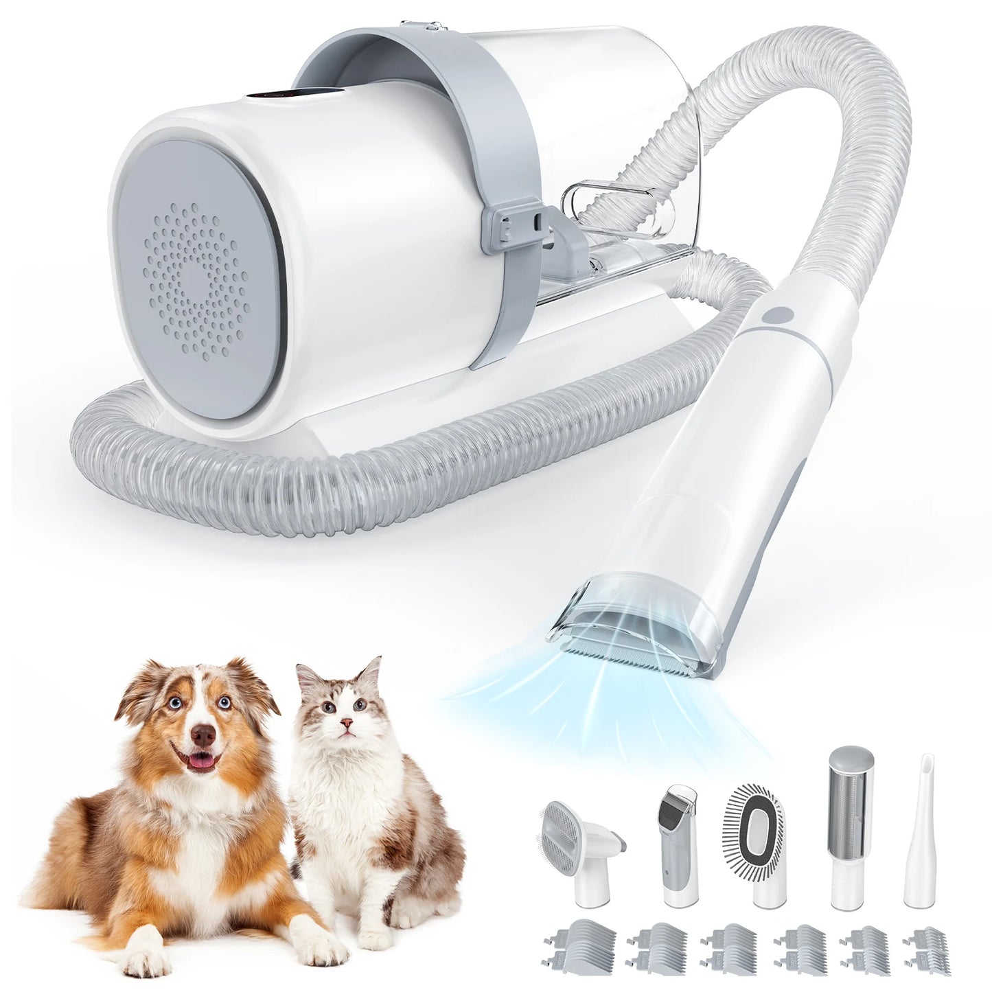 JHK 2.5L Professional Pet Grooming Vacuum Kit With Cordless Clippers