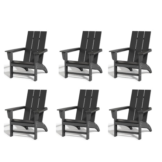 Poly Lumber Adirondack Chairs Set Of 6 Outdoor Seating