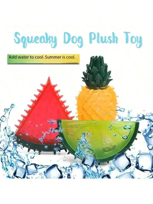 Frozen Watermelon Freezable Dog Toy Frosty Chew For Teething