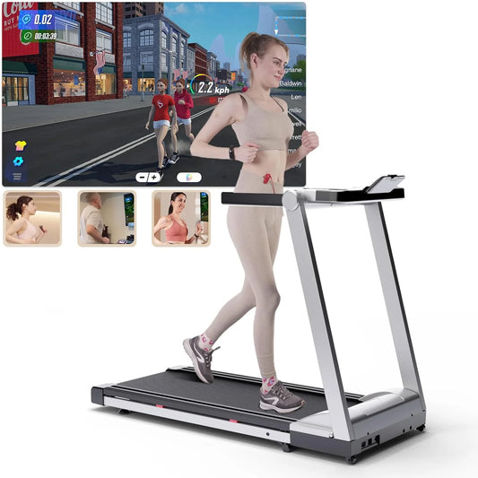 Superun 3.5HP Foldable Treadmill With 6 Percent Incline Bluetooth LCD