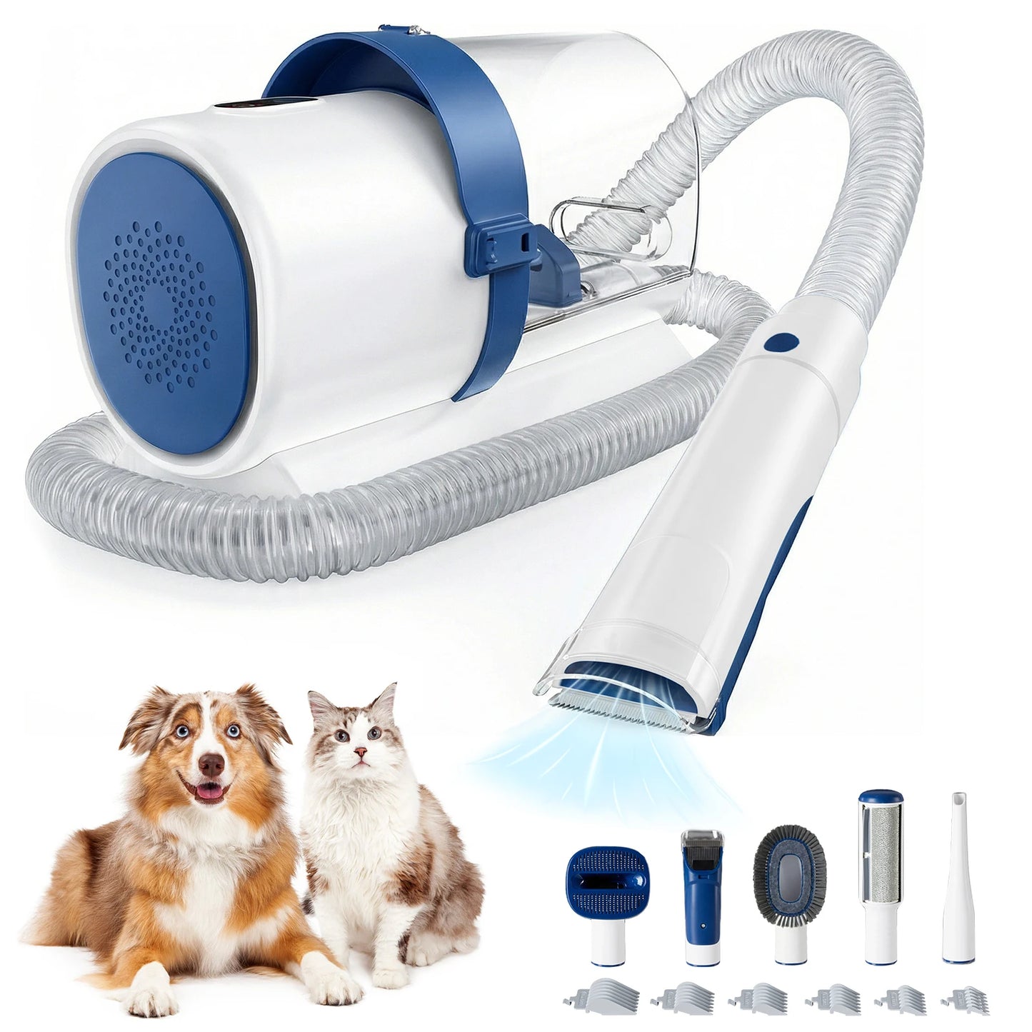 JHK 2.5L Professional Pet Grooming Vacuum Kit With Cordless Clippers