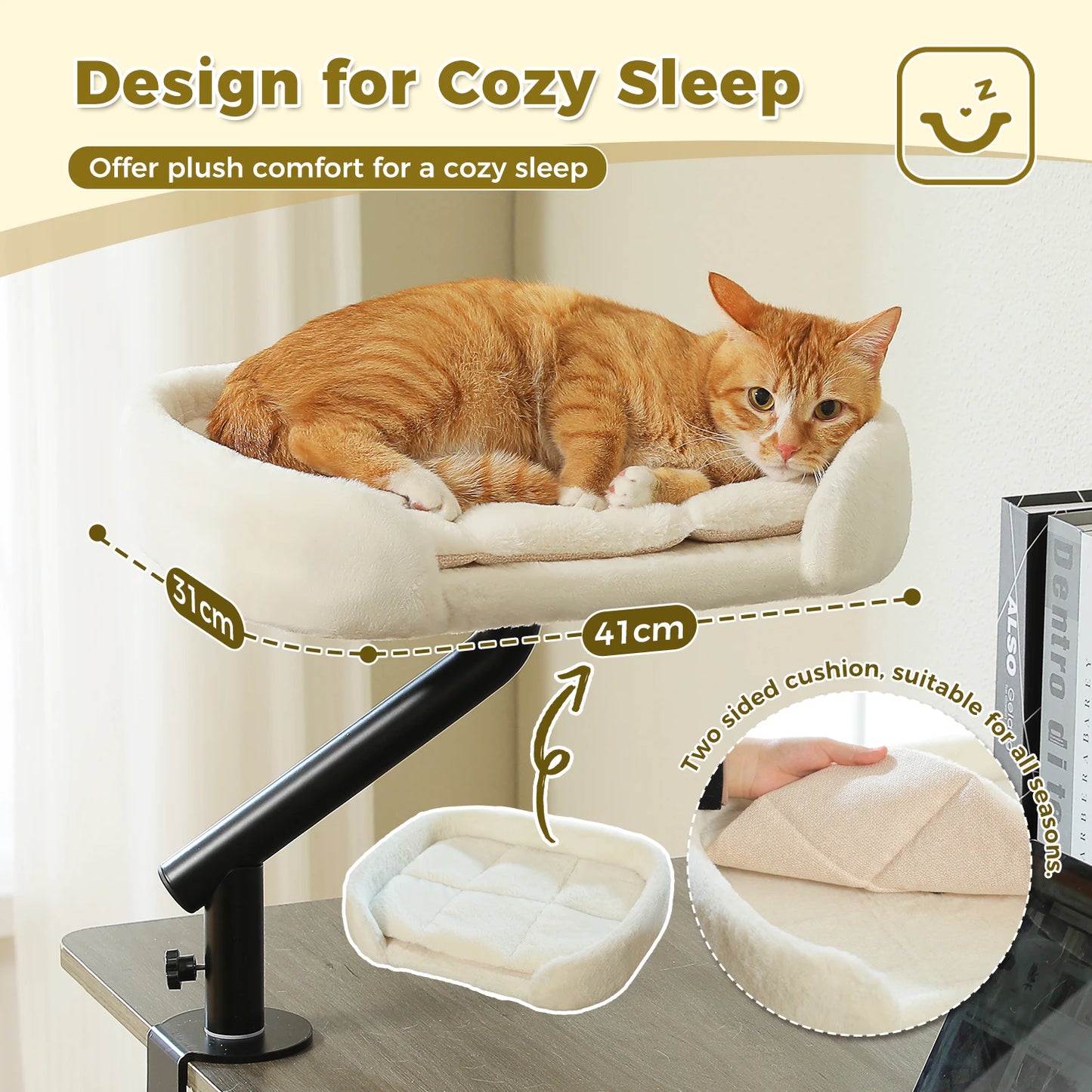 PAWZ Road Cat Desk Bed 360 Degree Rotatable Stand Indoor