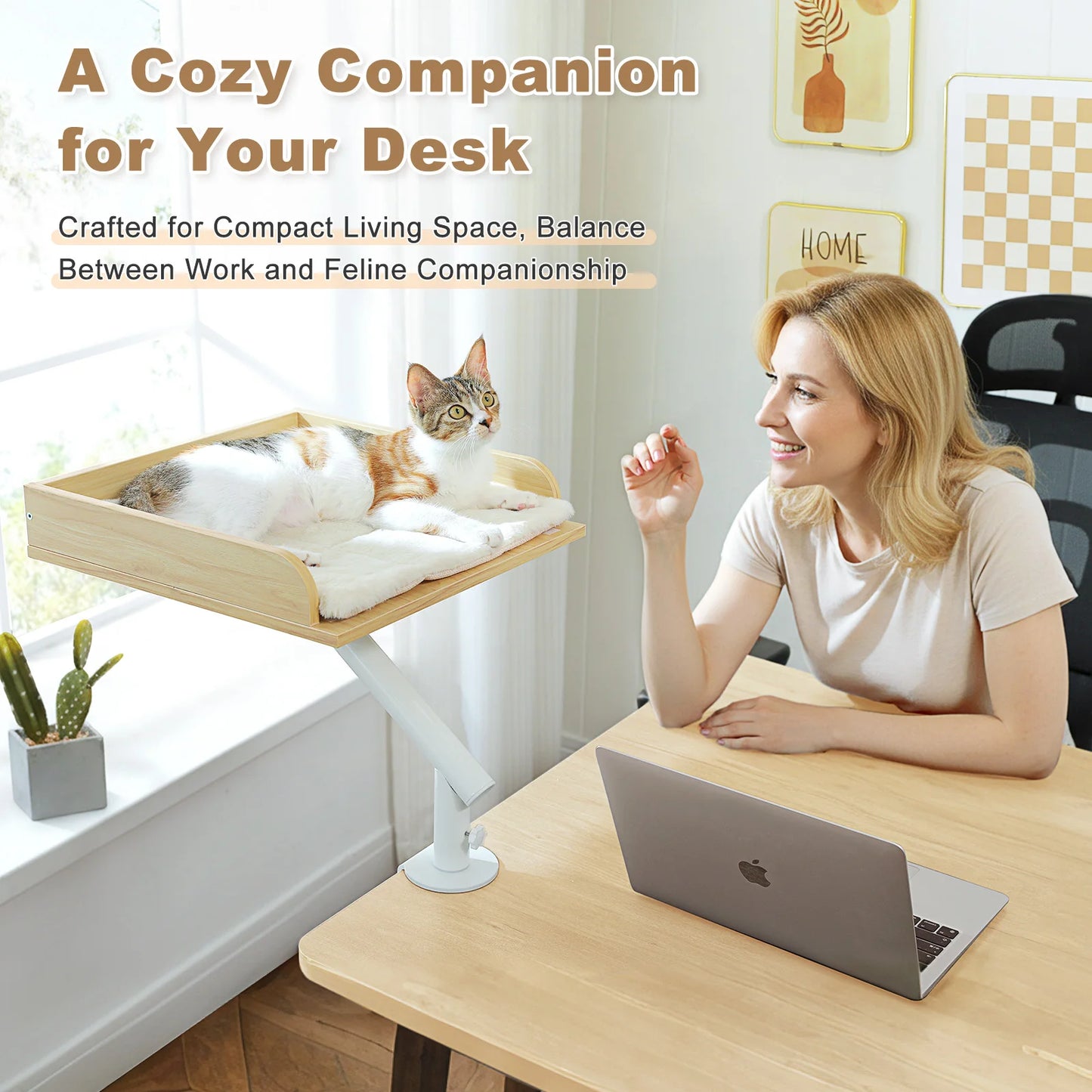 PAWZ Road Cat Desk Bed 360 Degree Rotatable Stand Indoor