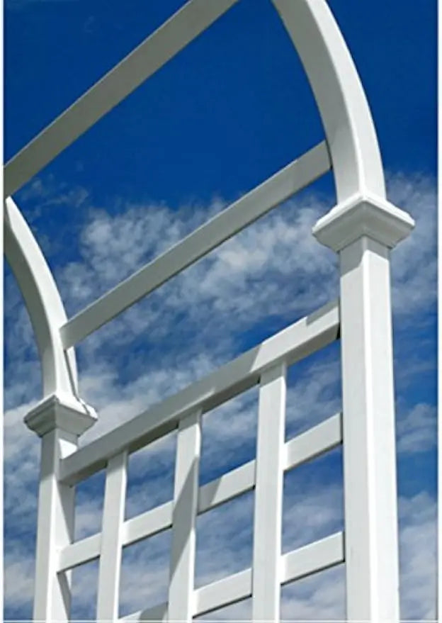 XMSJ Vinyl Arbor Garden Arch Outdoor Weather Resistant