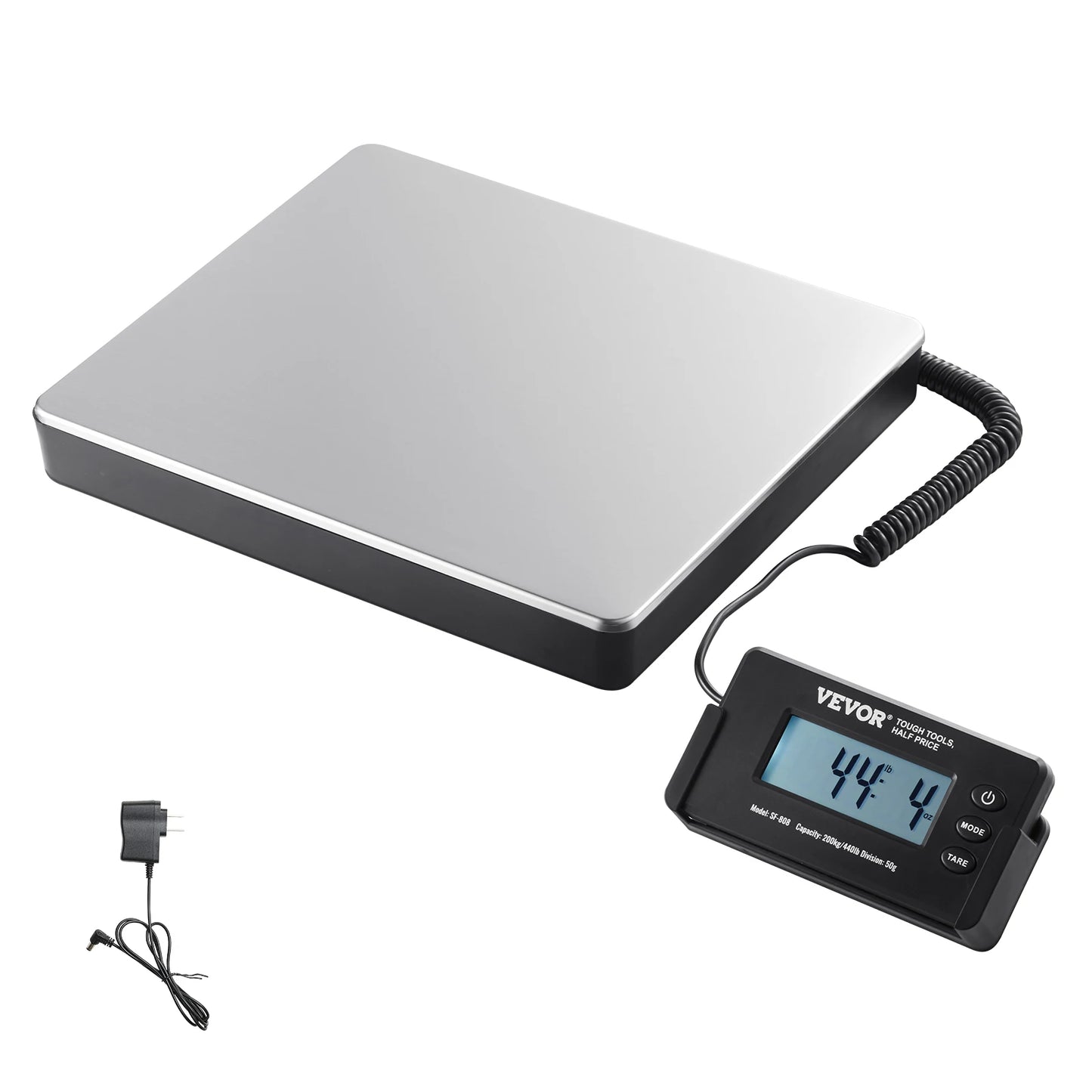SucceBuy 440Lb Digital Shipping Scale With Timer Tare Function