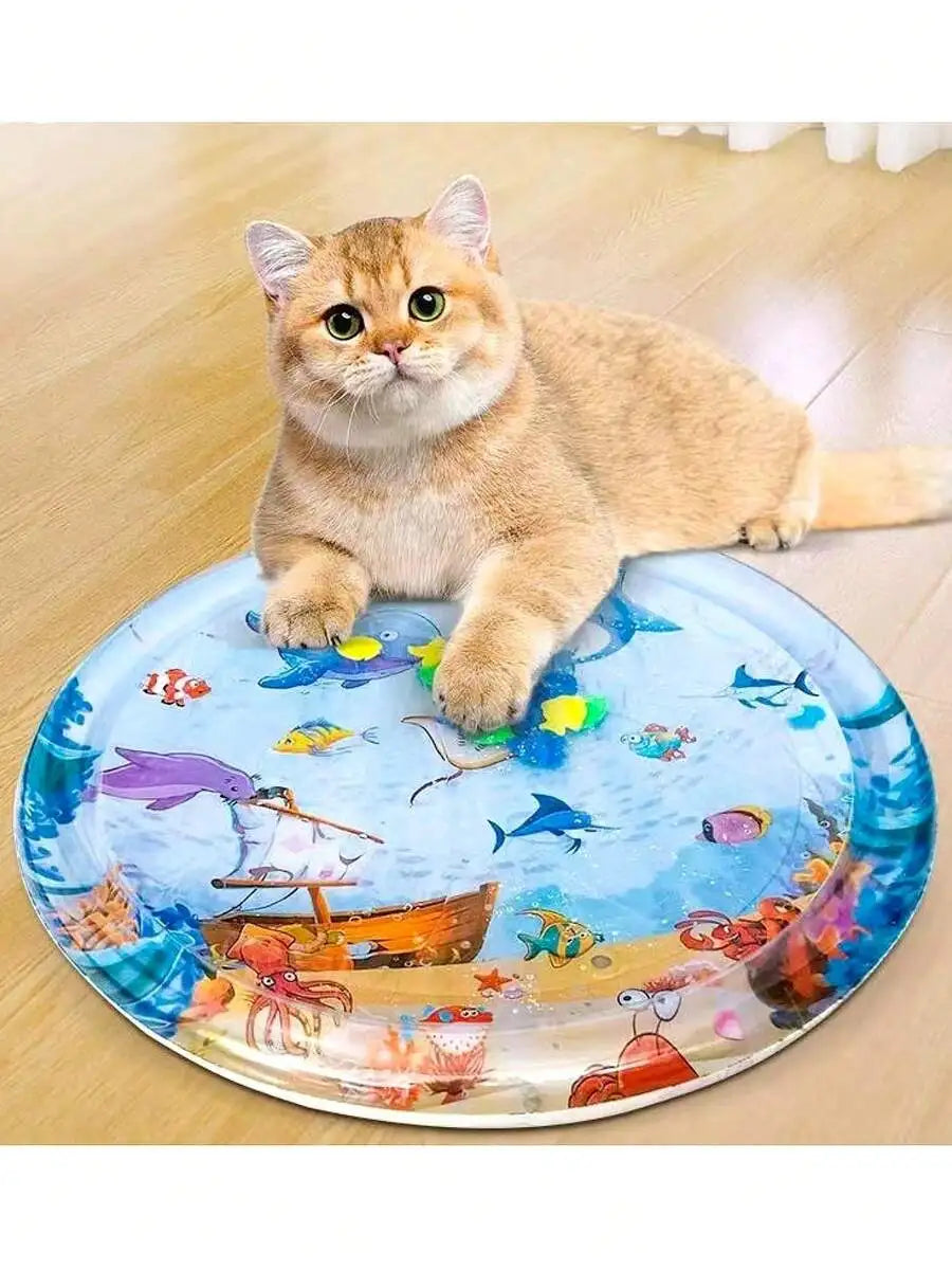 Inflatable Pet Cooling Water Play Mat for Cats and Dogs