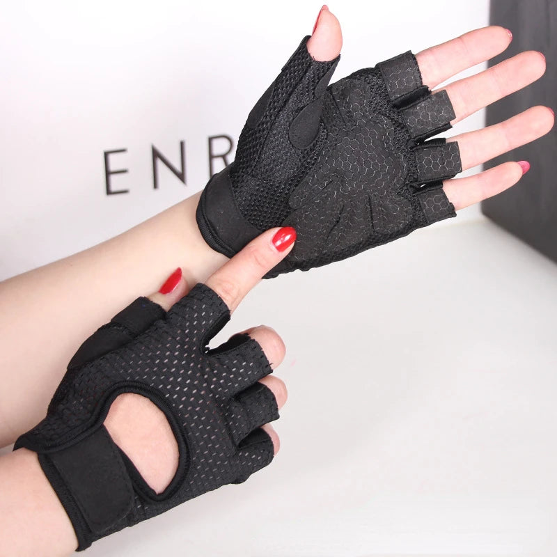 Weight Lifting Gloves Half Finger Breathable Non Slip Gel Pad