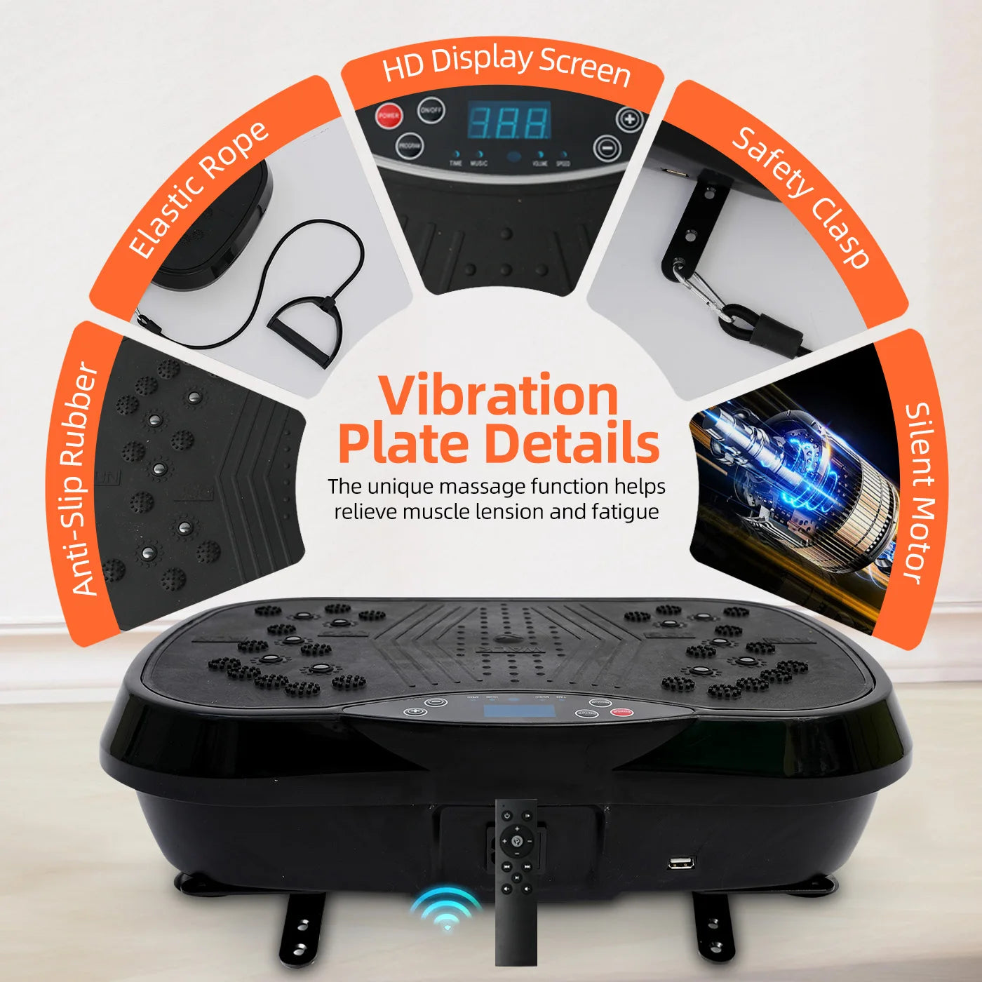Vibration Plate Exercise Machine Portable Full Body Workout