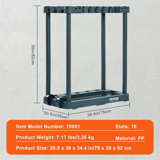 SucceBuy Yard Tool Organizer Rack for Garage
