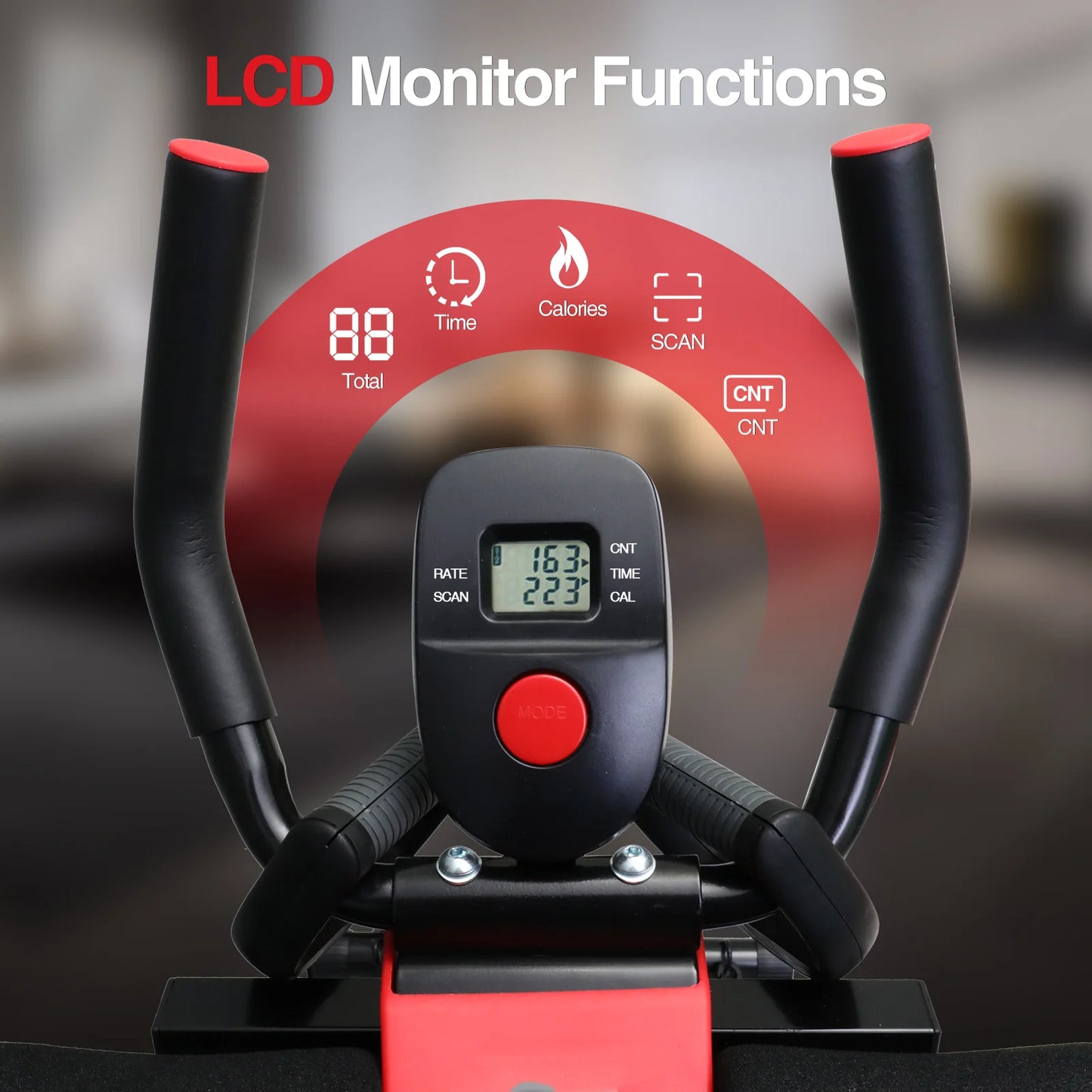 Dual Track Ab Machine With Adjustable Height Foldable Waist Trainer